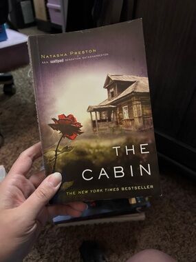 The Cabin by Natasha Preston - Dark Purple & Red Paperback